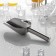 Stainless steel for ice and bulk products, 21 × 8 cm, handle 9 cm, chrome color