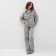 Female blouse minku: Velvet collection color light gray, river 52