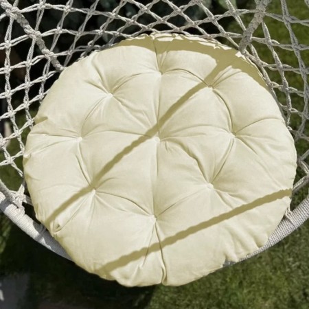 Pillow for swing "Tina", diameter 60 cm, cream color-2