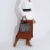 Bag-tout on lightning, beige color