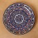 Largan Rishtan ceramics "Flowers", 36 cm, blue