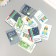 Cardboard Biro "Happy Birthday. Application" set 10 pcs (5 types) 4x6 cm