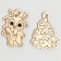 New Year's set for creativity. Christmas tree decorations "New Year! Fun party"