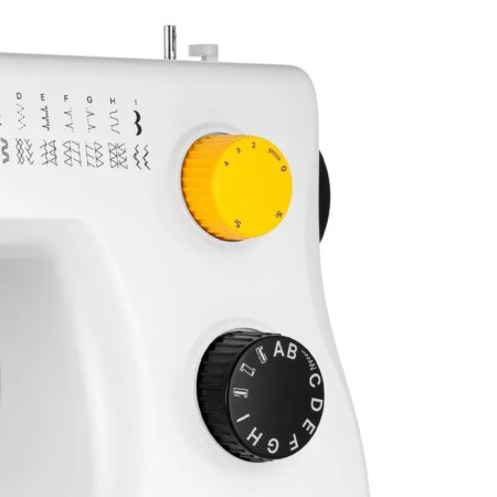 Sewing machine KitFort KT-6057, 70 watts, 23 operations, semiautomatic device, white-hourly-4