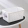 Loft storage basket, 5.3 l, 29.5 × 18.5 × 14.5 cm, white color