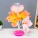 Nightlight "Bright flowers" LED from batteries 3AA H = 22 cm Mix Risalux