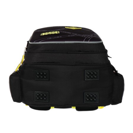 School backpack 40x33x15cm, ergonomic back, Across 410, black/yellow-6