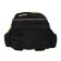 School backpack 40x33x15cm, ergonomic back, Across 410, black/yellow