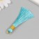 Decor for creativity textiles "Brush. Olivia" Blue set 2 pcs 8x1.2 cm