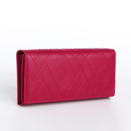 Women's wallet on magnet, fuchsia color