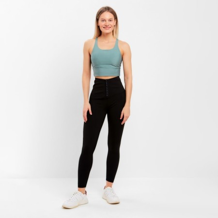 Female sports leggings, black color, size 40-42 (s)-2