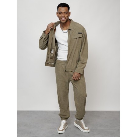Male tracksuit, size 50, khaki color-13
