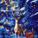 Package Gift New Year Laminated "Night Beauty", 18 x 22.3 x 10 cm.