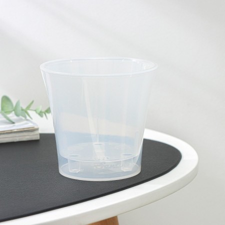 Kashpo for flowers with an insert "Arte", 600 ml, the color is transparent