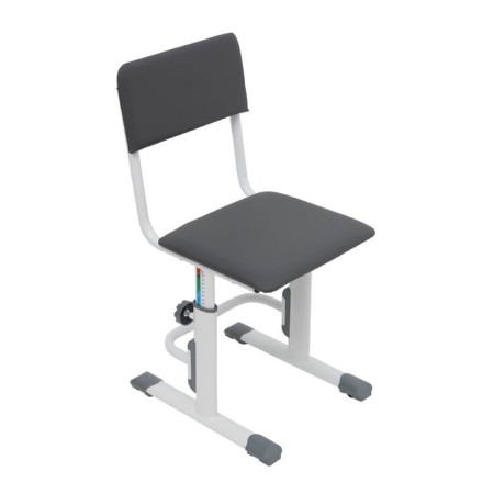 School for a student adjustable Polini Kids City / Polini Kids Smart L, white-gray color-1