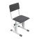 School for a student adjustable Polini Kids City / Polini Kids Smart L, white-gray color
