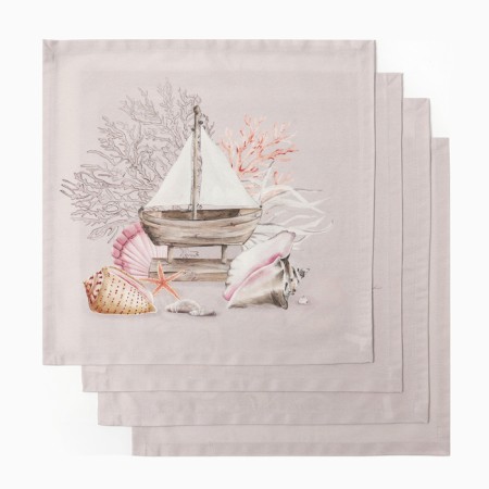 Set of napkins Ethel "Coral RIF" 40X40CM-4 pcs., 100% hl., 190 g/m2