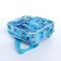 Baby backpack on lightning, external pocket, blue color