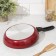 ALFA pan, d = 22 cm, removable handle, glass cover, anti -stick coating, burgundy color
