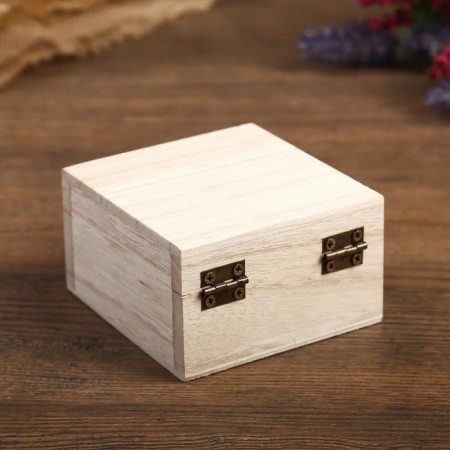 Casket for painting "Square" 8x8x5 cm, mix-9