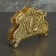 Napotnik "Asteria", 13 × 2.5 × 9.5 cm, gold color