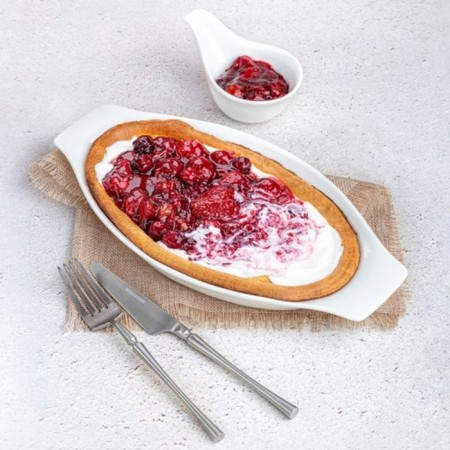 Porcelain dish for Wilmax snacks, 9 × 6 cm, white color-3