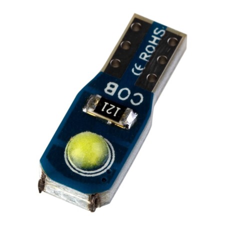 Auto Stuffing Diode SkyWay T5 (W1.2W), 12 V, 2 COB diode, 1-end, white