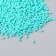 Glass beads 12/0 "bright blue" 15 grams