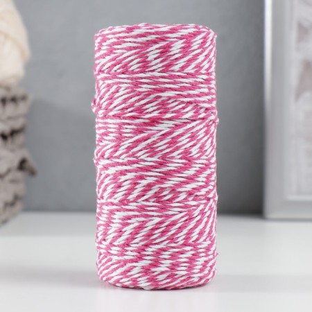 Yarn 100% cellulose "Softino Raffia Color Melange" Washed, bright pink 100m ± 2m 87 g