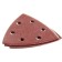 The triangle grinding bison 35583-080, perforated, P80, 93 x 93 x 93 mm, 5 pcs.