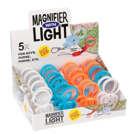 Lupa-cords, 5x, d = 2.5cm, "astronaut" with a flashlight, showbox-1