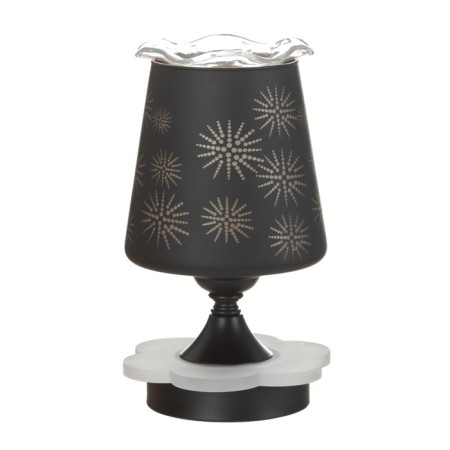 Aroma lamp with backlight "Circles" E27 40W +RGB black 12.5x12.5x23 cm Risalux-9