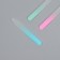 Nail glass file, 9 cm, in a case, color mix