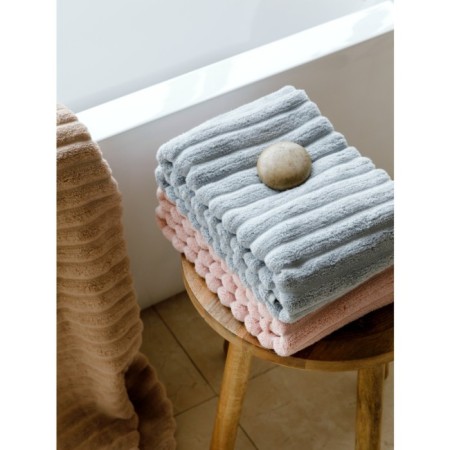 Tkano Waves Essential towel, 623 gr, size 70x140 cm, dusty rose color-1