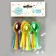 Tablespoons are plastic, in the set is 24 pieces, the colors of mix