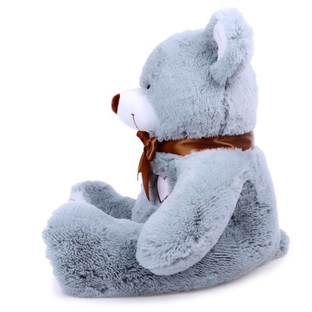 Soft toy "Bear Felix", 90 cm, smoky color-4