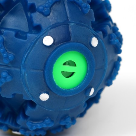 The croaking ball for dogs is large, hard, 9.5 cm, dark blue-3