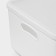 Storage container with lid LADOM "E LEC", 36 × 26 × 16 cm, white color