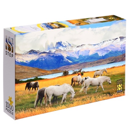 Mosaic "Horses in the National Park. Chile ", 1000 elements-2