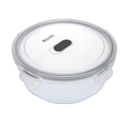 Glass container Regent Inox Desco, Round, 0.4 liters