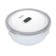 Glass container Regent Inox Desco, Round, 0.4 liters