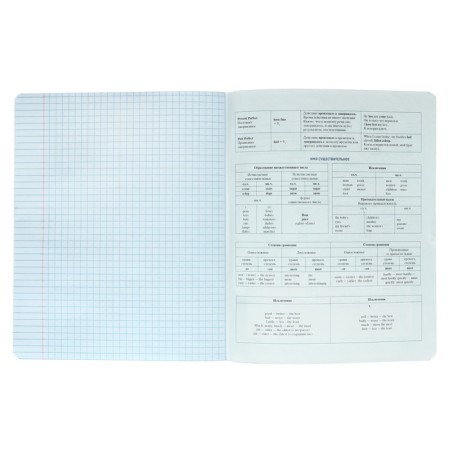 Notebook subject “phrases with character”, 48 sheets in the “English language” cage, covered cardboard, selective twin-lak, UV-lak, offset block-4