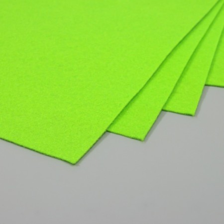 Set of soft felt (5 sheets) 1 mm 20x30 cm, light green-1