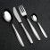 A set of cutlery "Cometes", 24 items, thickness 2.5 mm, decorative box, silver color