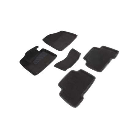 Pile rug for Hyundai Santa Fe III, 2012-2018, black