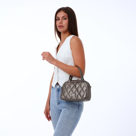 Women's bag with lightning, bronze color-8