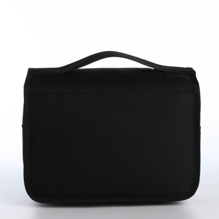 Cosmetic bag classic, 24*10*18, lightning department, hook, black-1
