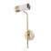 Bra "techno" E27 40W gold-white 21x10x38cm
