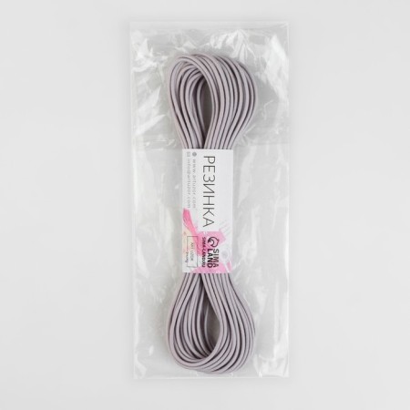 Hat elastic band, 2 mm, 9 ± 0.5 m, 2 segments, gray color-5