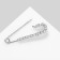 Pin "Classic" Solder, 4.5 cm, white color in silver